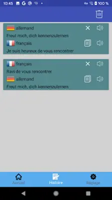 Traduction français allemand | android App screenshot 2